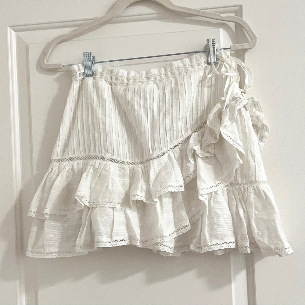 Loveshackfancy Ophelia Skirt in White (S)